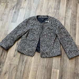 NWT Lafayette 148 New York Cropped Tweed Blazer Size 4